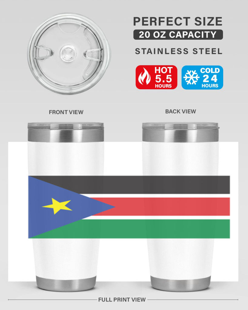 South Sudan 34#- world flags- Tumbler