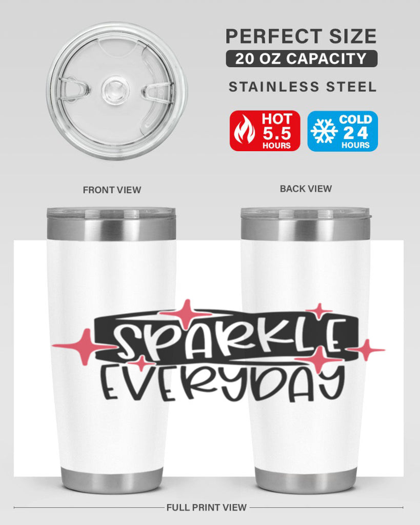 Sparkle Everyday Style 20#- make up- Tumbler