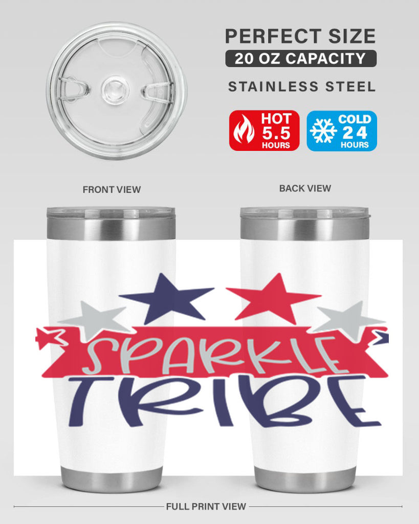 Sparkle Tribe Style 172#- Fourt Of July- Tumbler