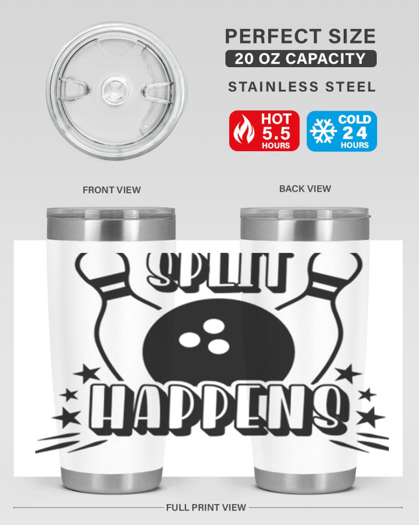Split happens 433#- bowlig- Tumbler
