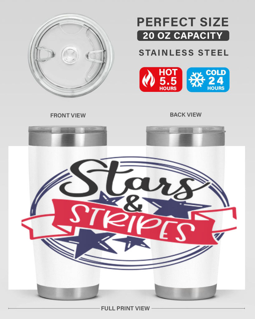 Stars StripeS Style 174#- Fourt Of July- Tumbler