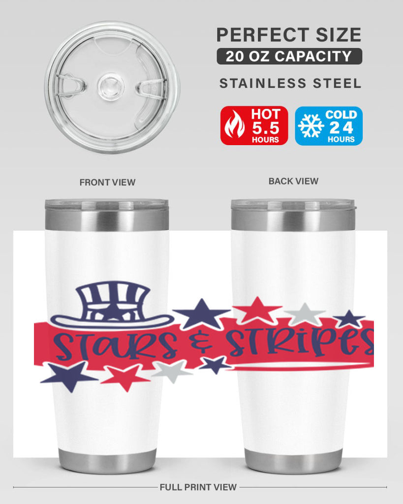 Stars Stripes Style 175#- Fourt Of July- Tumbler