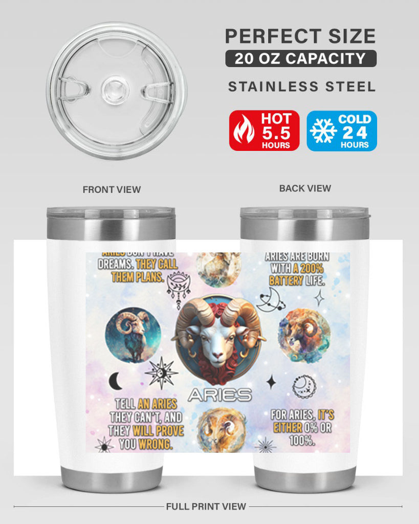 StraightAries 469#- zodiac- Tumbler