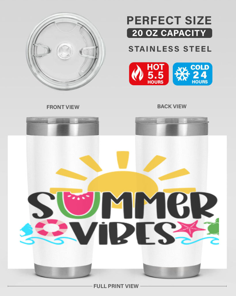 Summer Vibes Style 19#- summer- Tumbler
