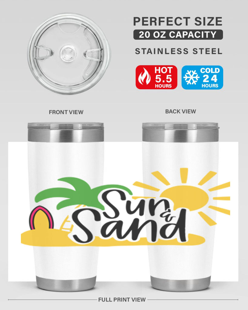Sun Sand Style 17#- summer- Tumbler