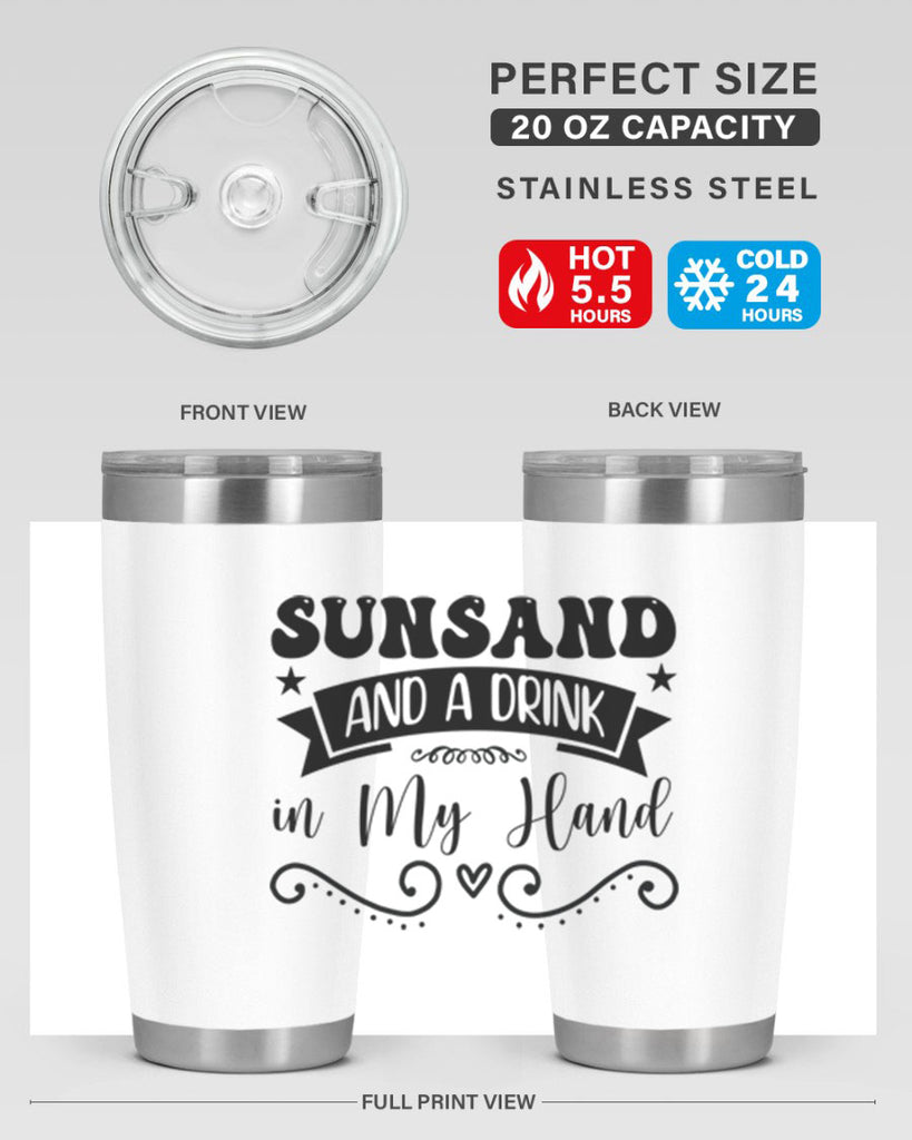 Sunsandandadrinkin 484#- zodiac- Tumbler