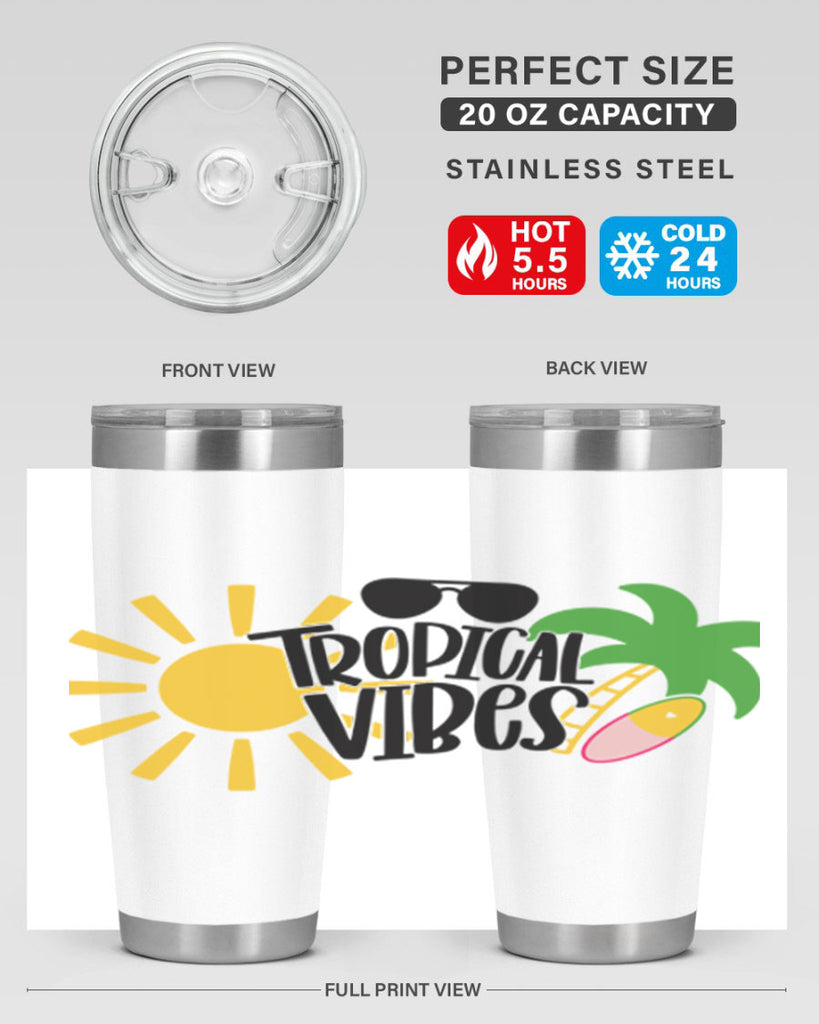 Tropical Vibes Style 9#- summer- Tumbler