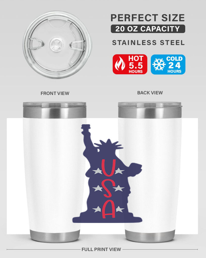 USA Style 181#- Fourt Of July- Tumbler
