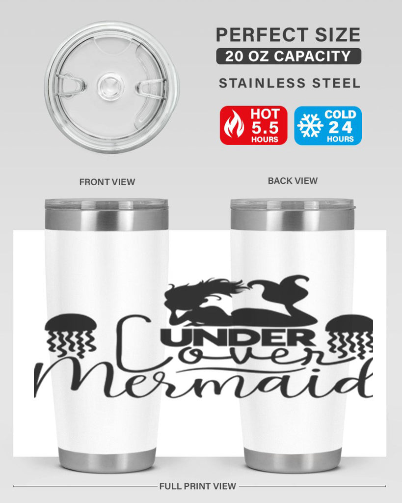 Under Cover Mermaid 642#- mermaid- Tumbler