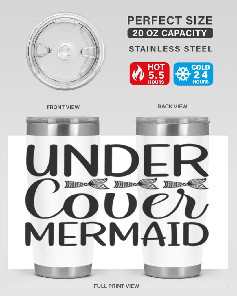 Under Cover Mermaid 647#- mermaid- Tumbler