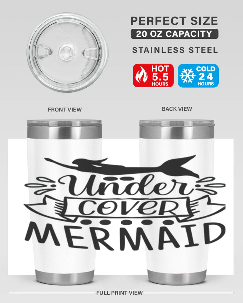 Under cover mermaid 645#- mermaid- Tumbler