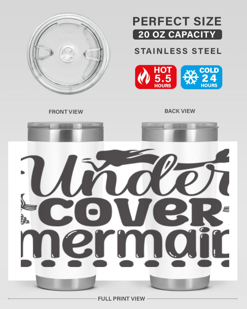 Under cover mermaid 649#- mermaid- Tumbler