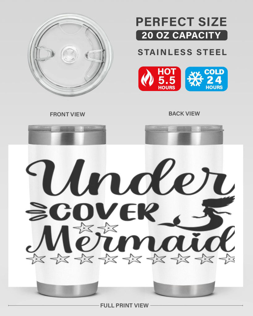 Under cover mermaid 650#- mermaid- Tumbler
