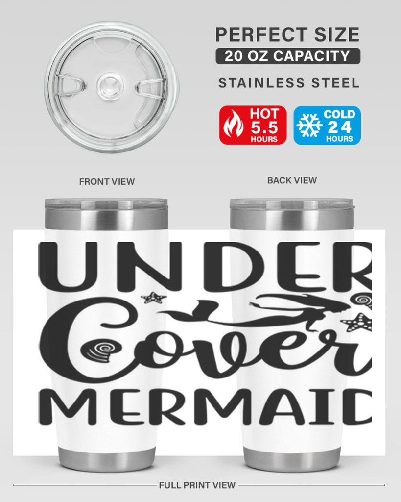 Under cover mermaid design 655#- mermaid- Tumbler