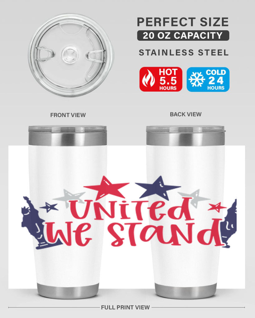 United We Stand Style 179#- Fourt Of July- Tumbler