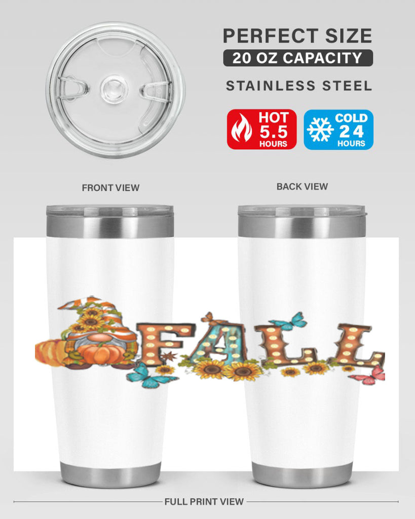 VintageFallGnome 626#- fall- Tumbler