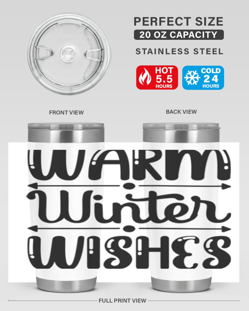 Warm Winter Wishes 463#- winter- Tumbler
