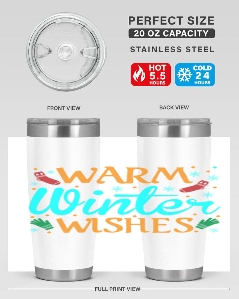 Warm Winter Wishes 465#- winter- Tumbler