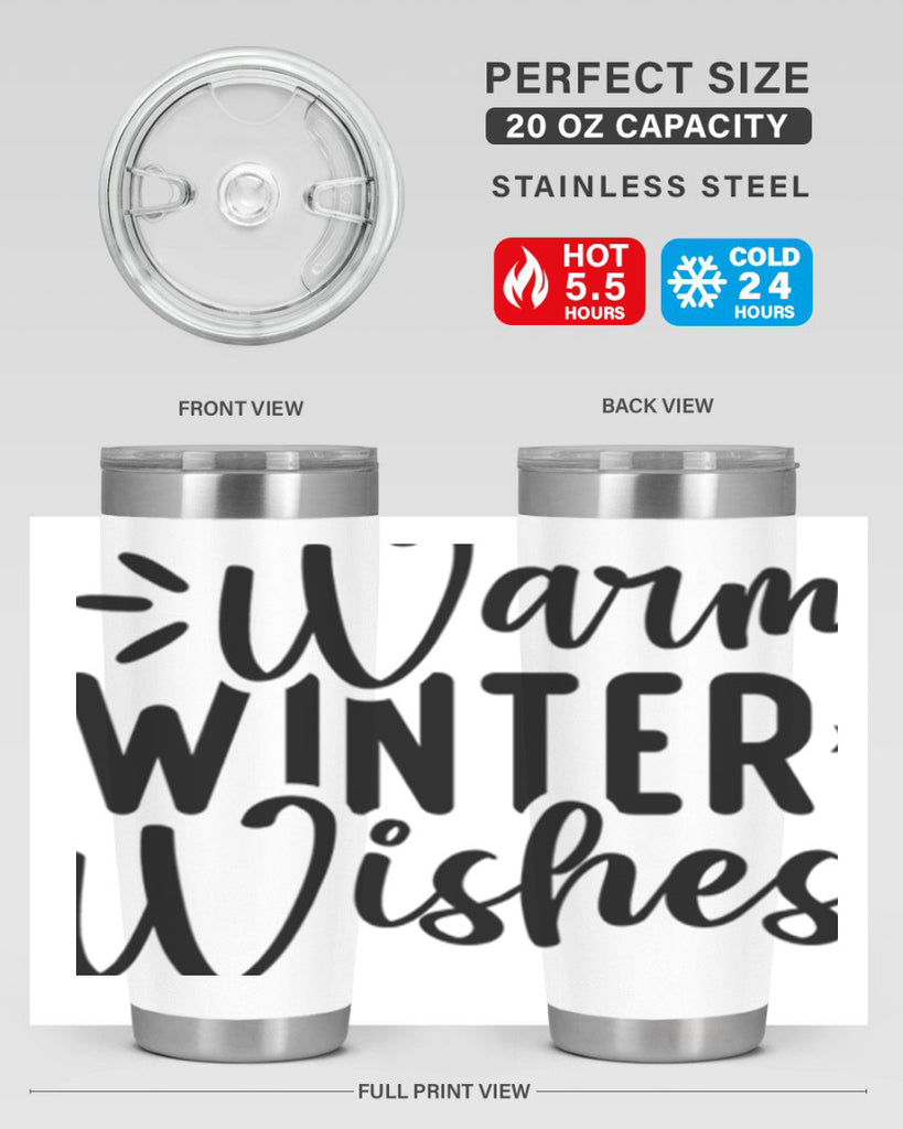 Warm Winter Wishes459#- winter- Tumbler