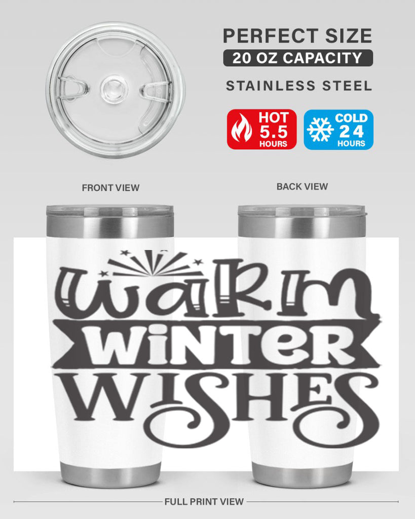 Warm winter wishes 462#- winter- Tumbler
