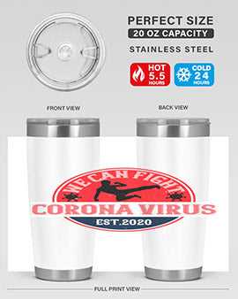 We Can Fight Corona Virus Est Style 11#- corona virus- Tumbler