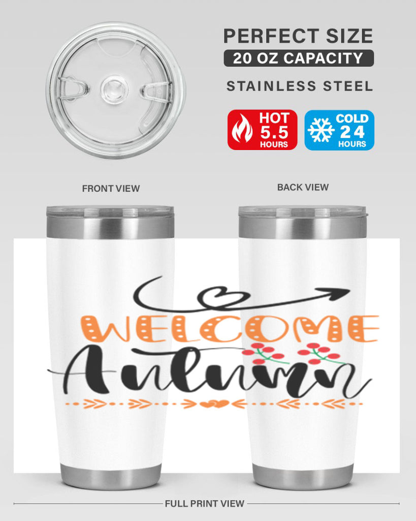 Welcome Autumn 628#- fall- Tumbler