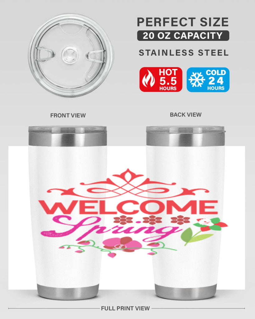 Welcome Spring 580#- spring- Tumbler