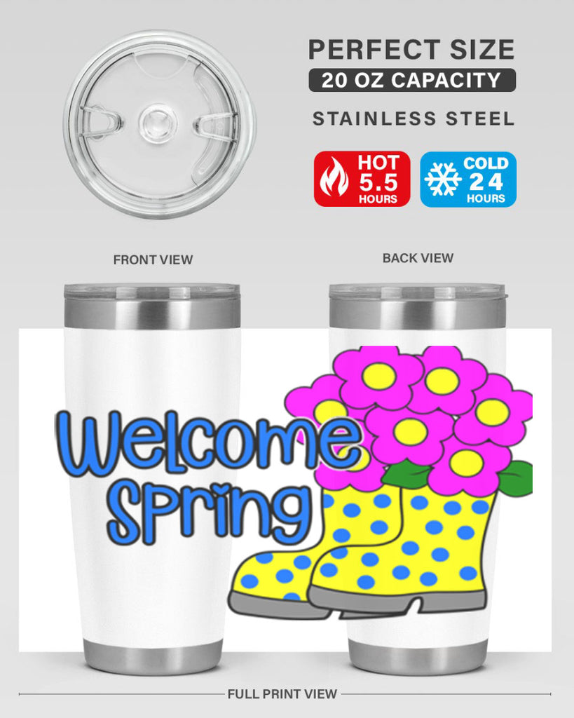 Welcome Spring rainboots page577#- spring- Tumbler