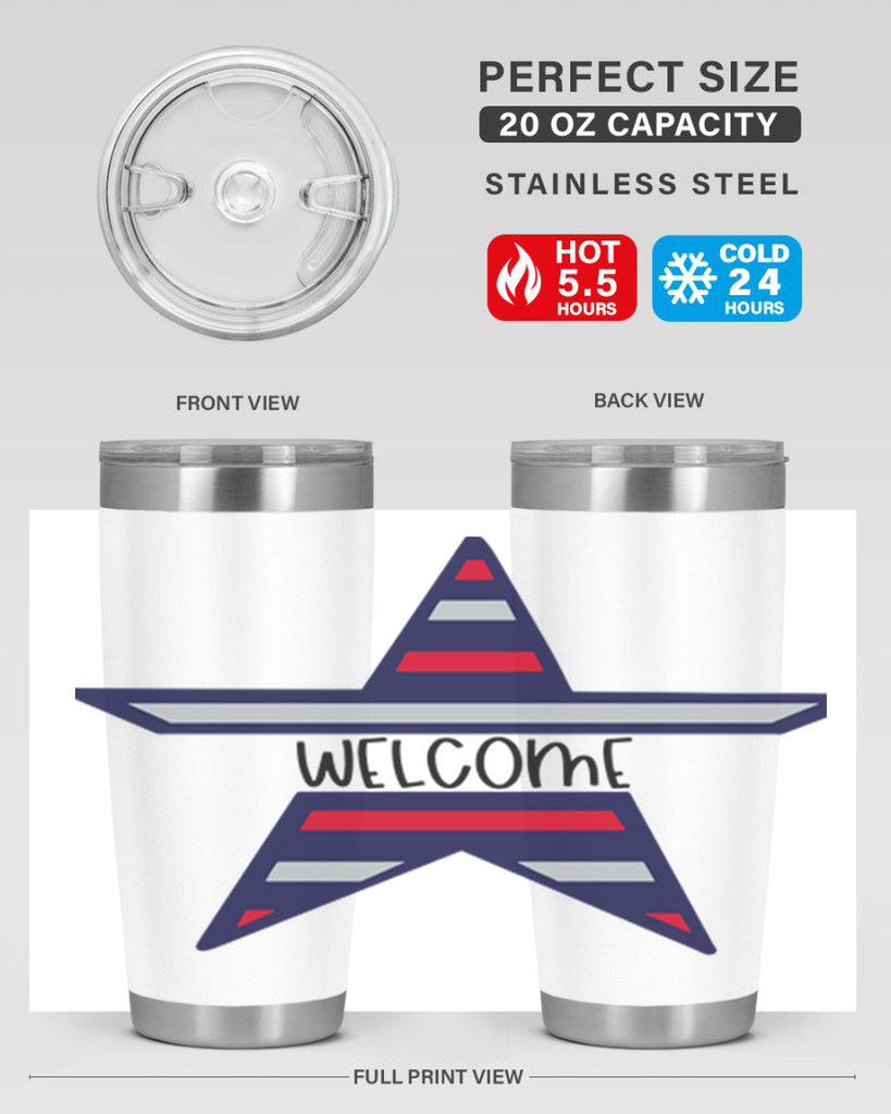 Welcome Style 186#- Fourt Of July- Tumbler
