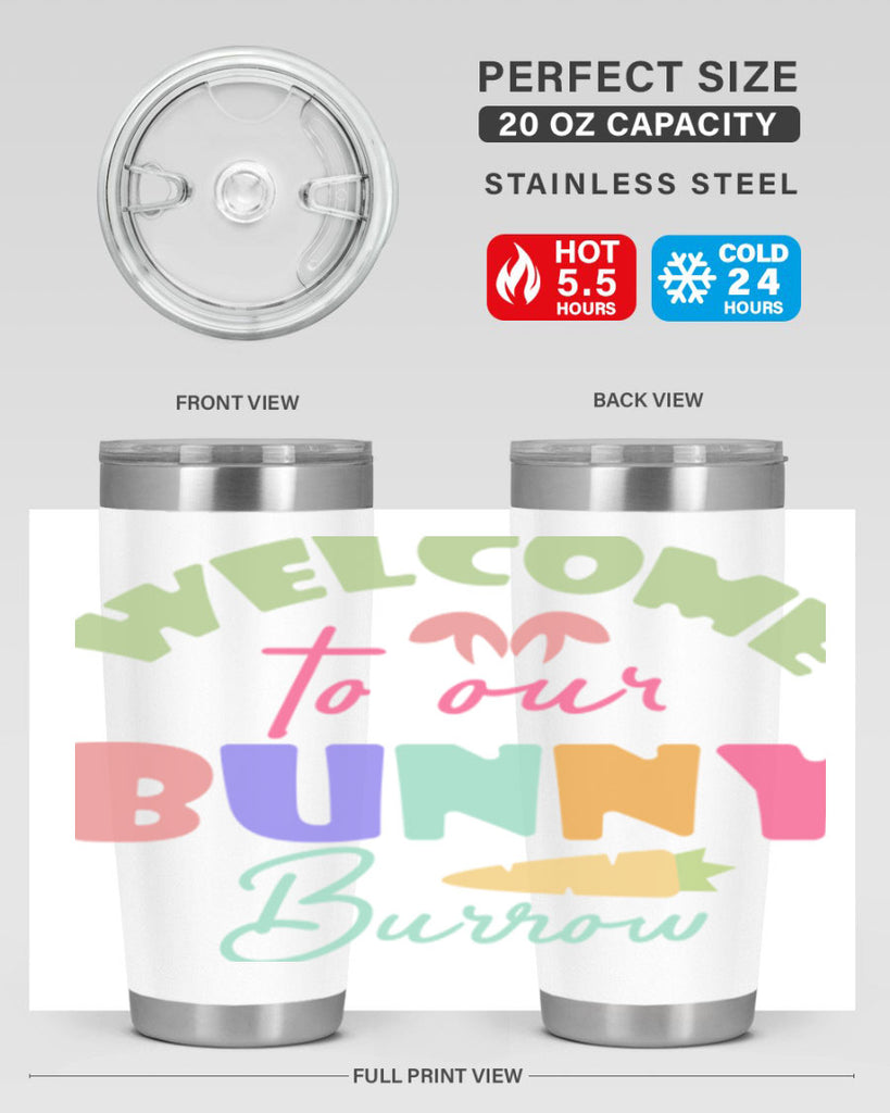 Welcome to our bunny burrow588#- spring- Tumbler