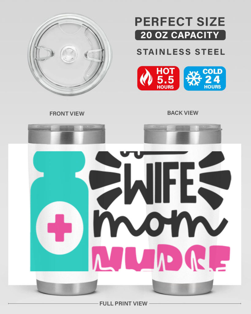 Wife Mom Nurse Style Style 10#- nurse- tumbler