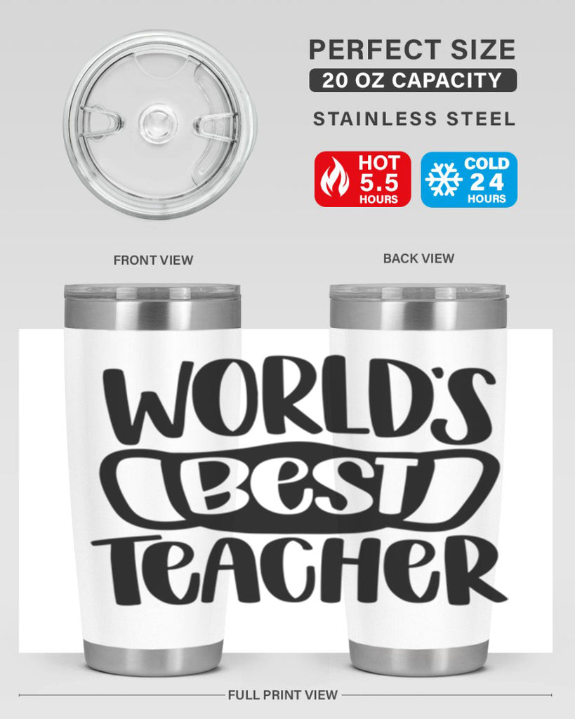 Worlds Best Teacher Style 27#- teacher- tumbler
