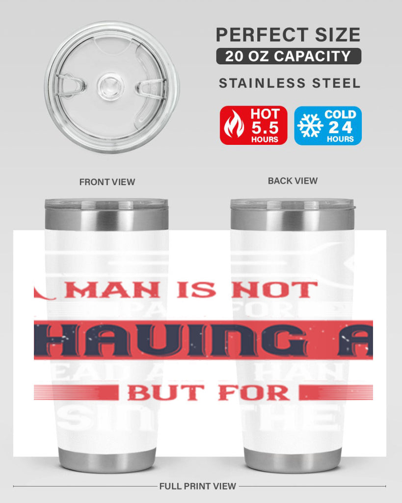 a man is not paid for having a head and hands but for using them 47#- labor day- Tumbler