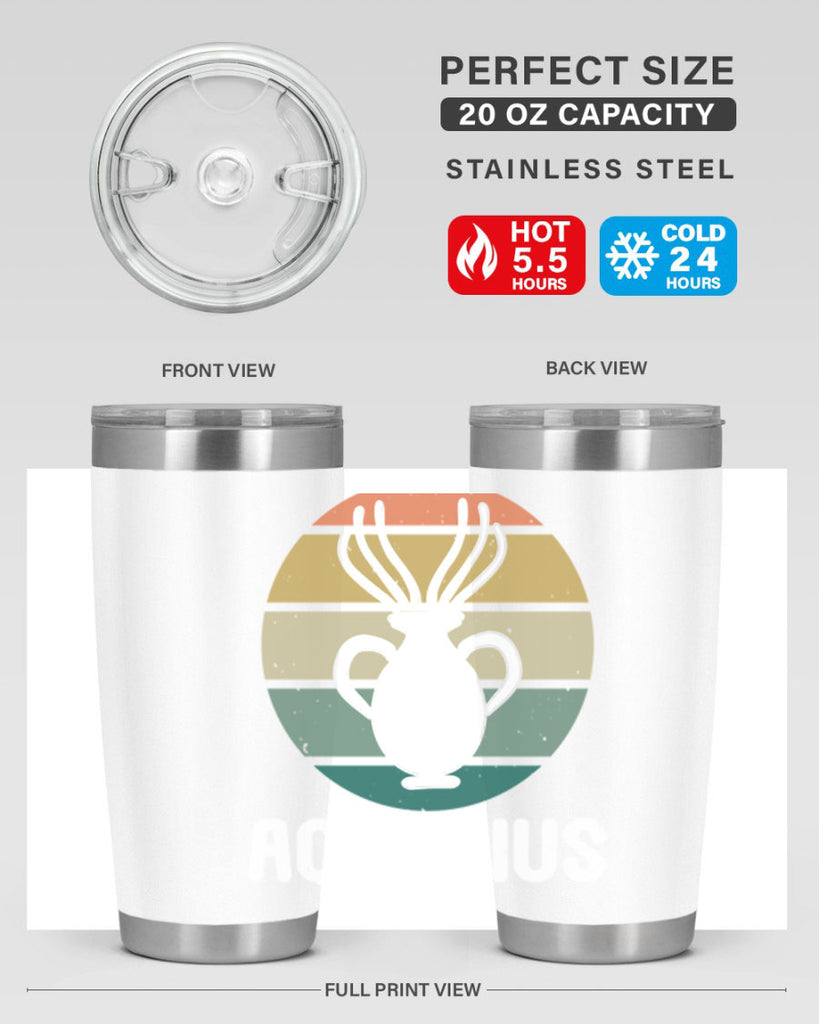 aquarius 78#- zodiac- Tumbler