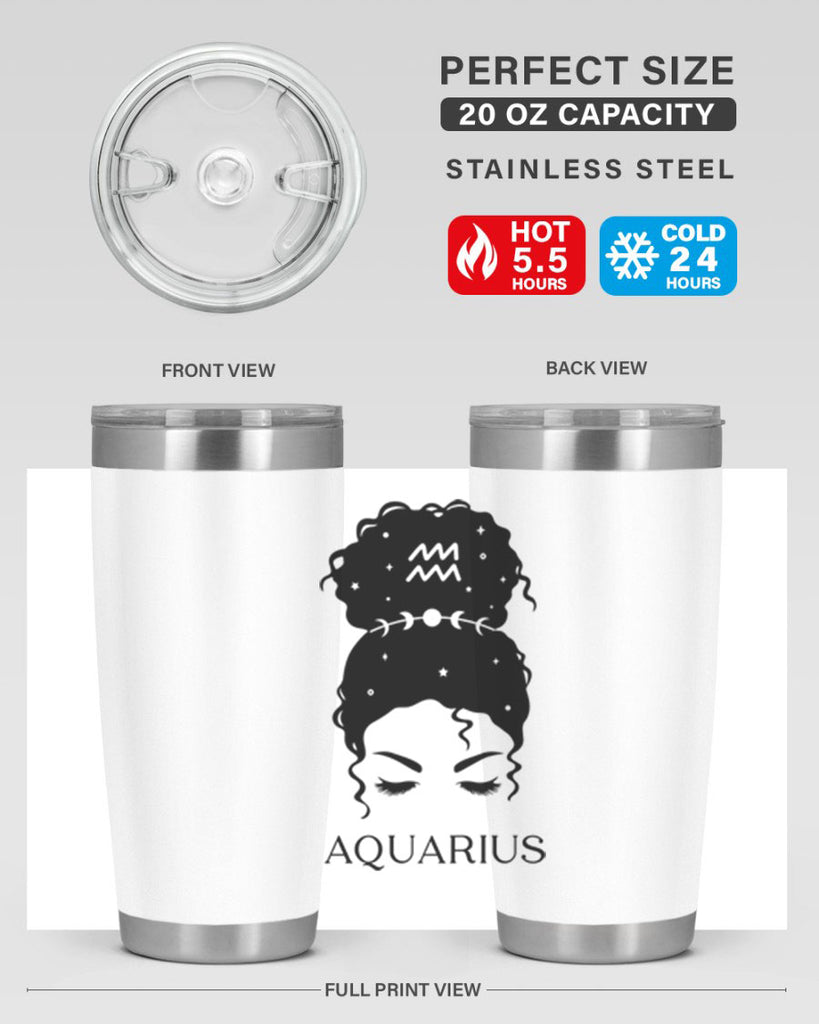aquarius 81#- zodiac- Tumbler