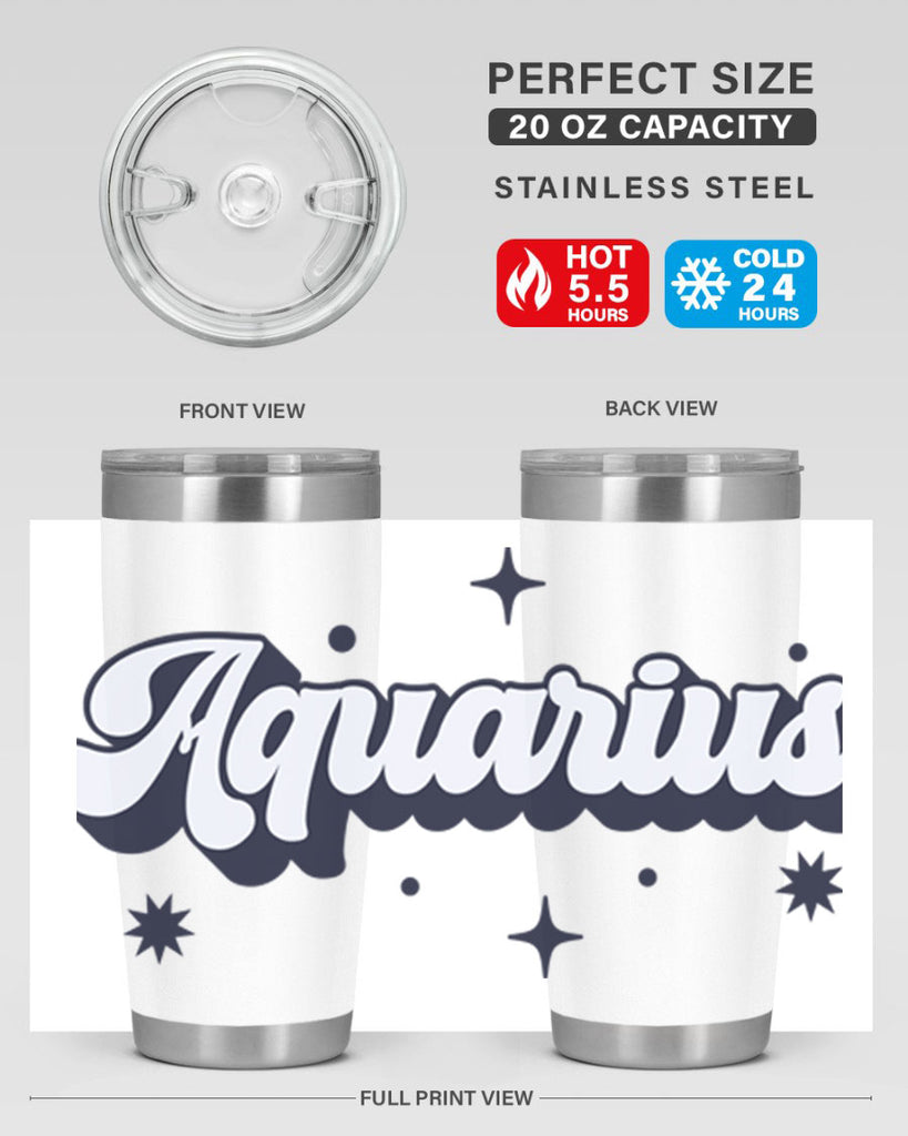 aquarius 82#- zodiac- Tumbler