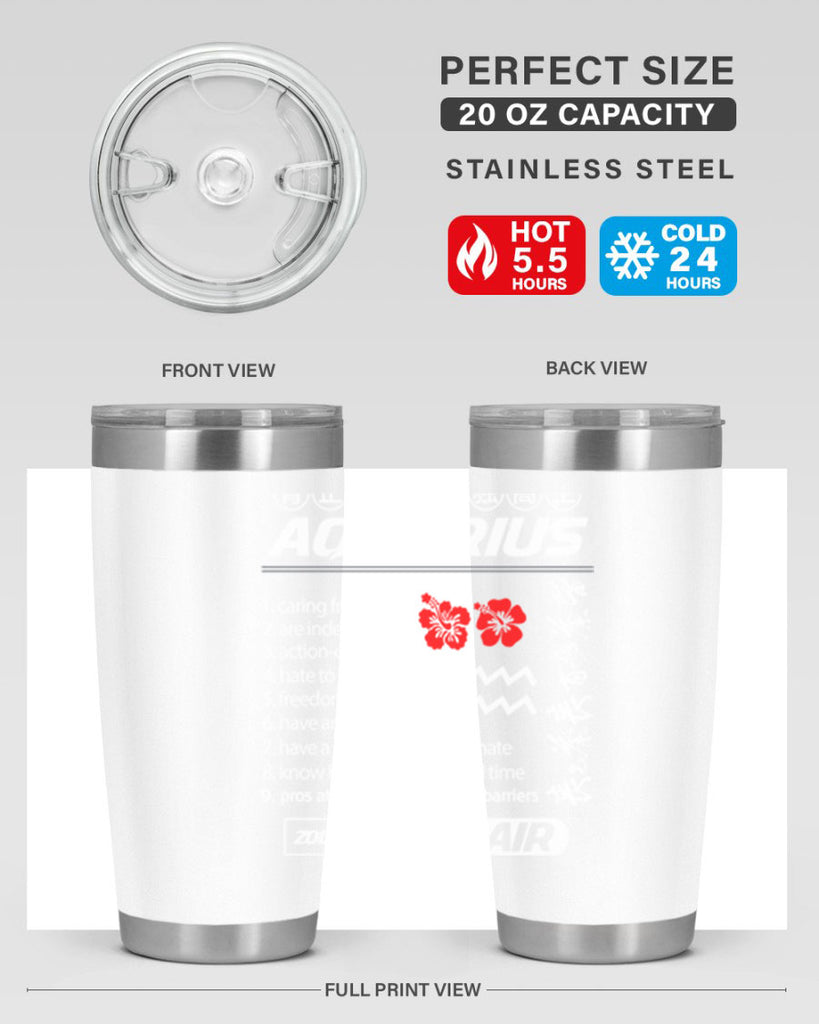 aquarius 85#- zodiac- Tumbler