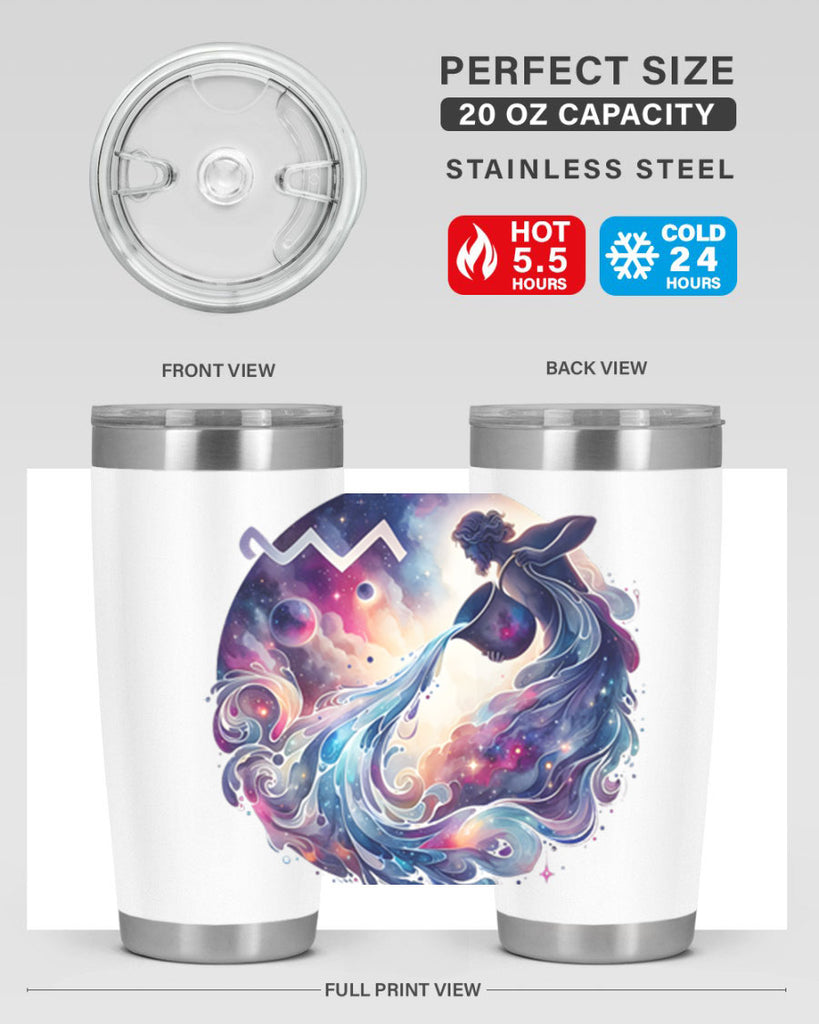aquarius 89#- zodiac- Tumbler