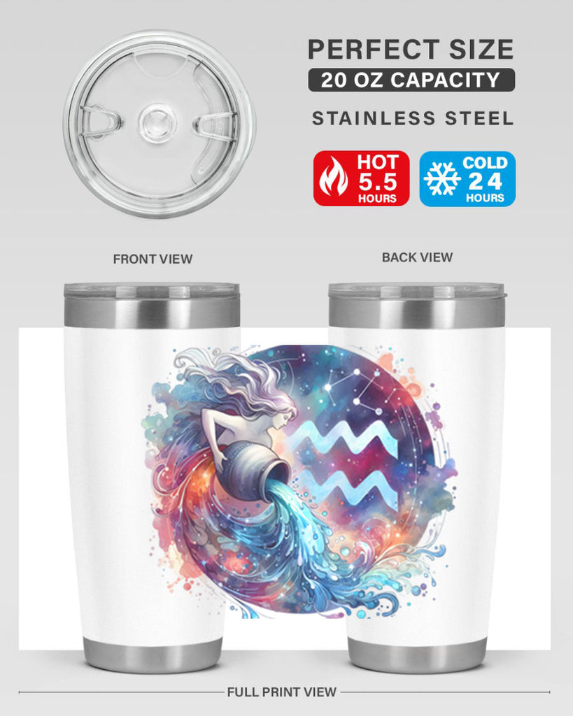 aquarius 90#- zodiac- Tumbler