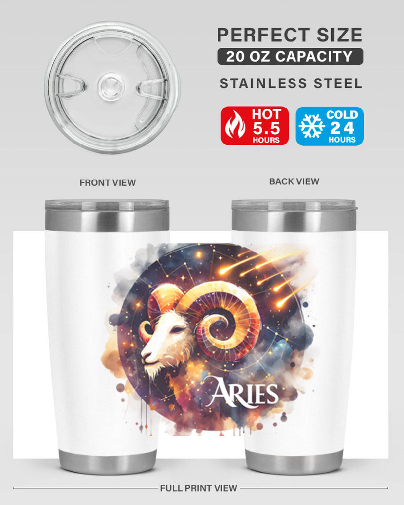 aries 127#- zodiac- Tumbler