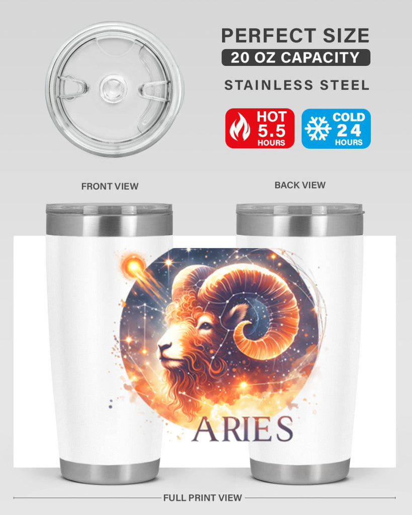 aries 130#- zodiac- Tumbler
