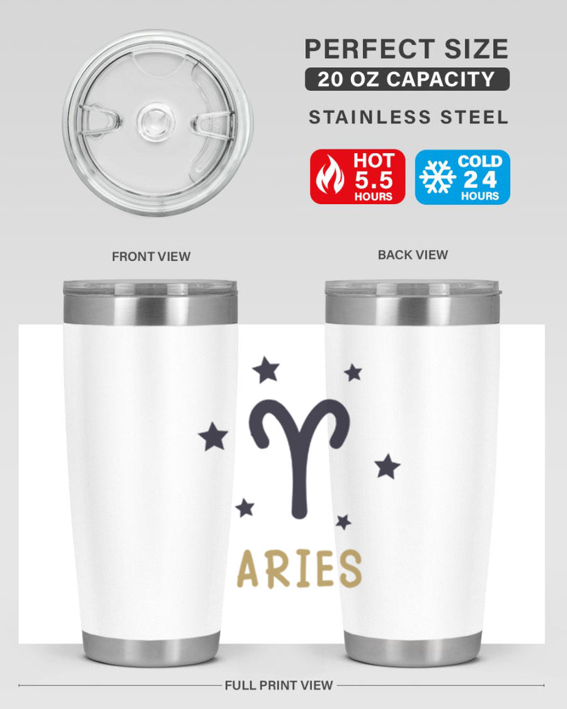 aries 135#- zodiac- Tumbler