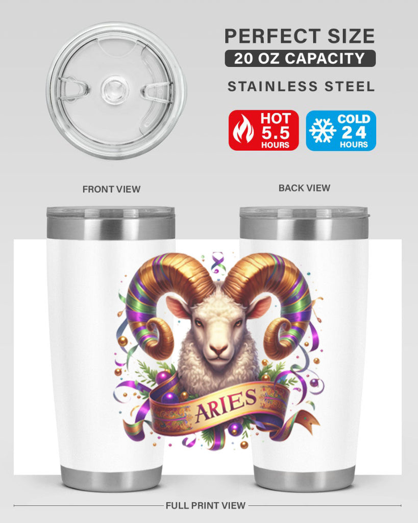 aries 136#- zodiac- Tumbler