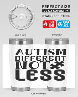 autism different not less Style 6#- autism- Tumbler