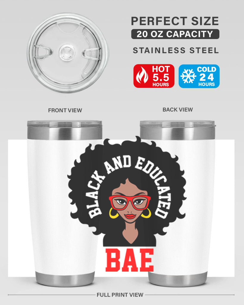 bae black and educated 267#- black words phrases- Cotton Tank