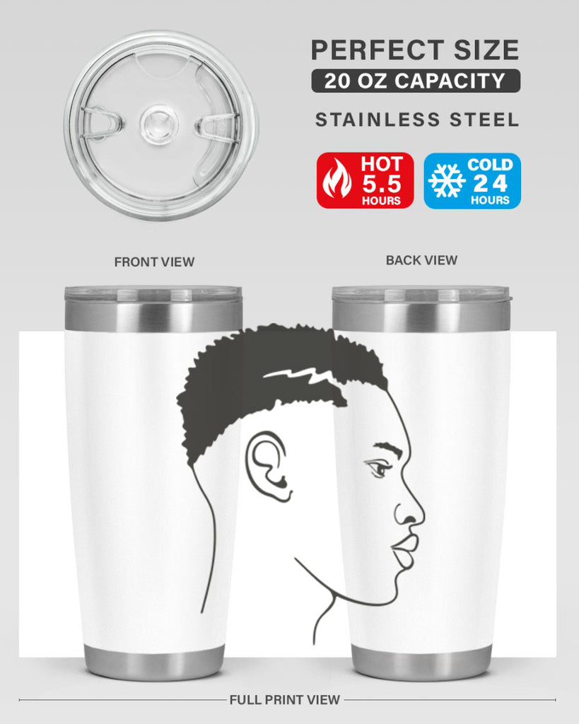 beardman 49#- black men - boys- tumbler
