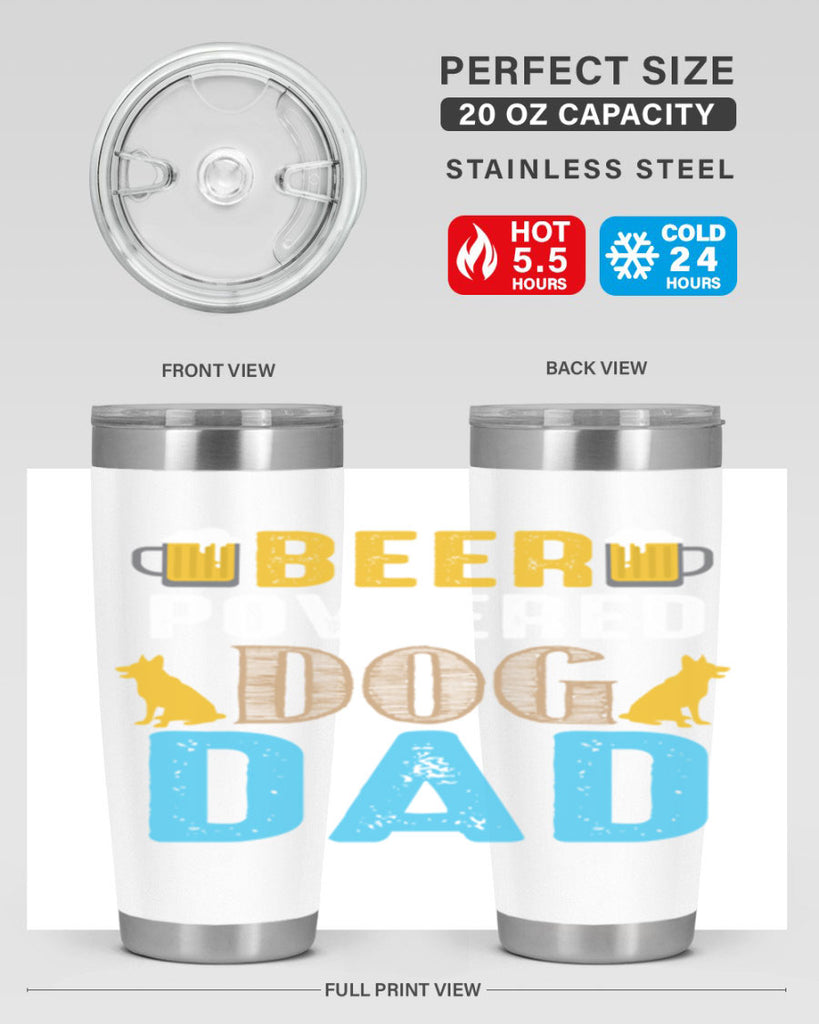 beer power dog dad 145#- beer- Tumbler