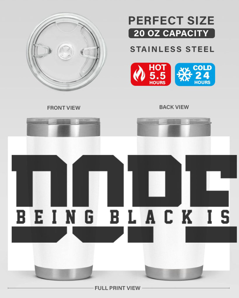 being black is dope 260#- black words phrases- Cotton Tank