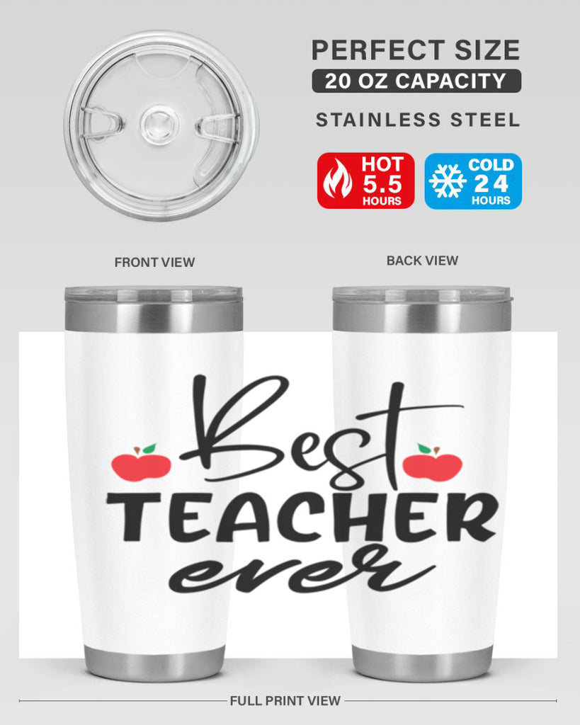 best teacher ever Style 188#- teacher- tumbler