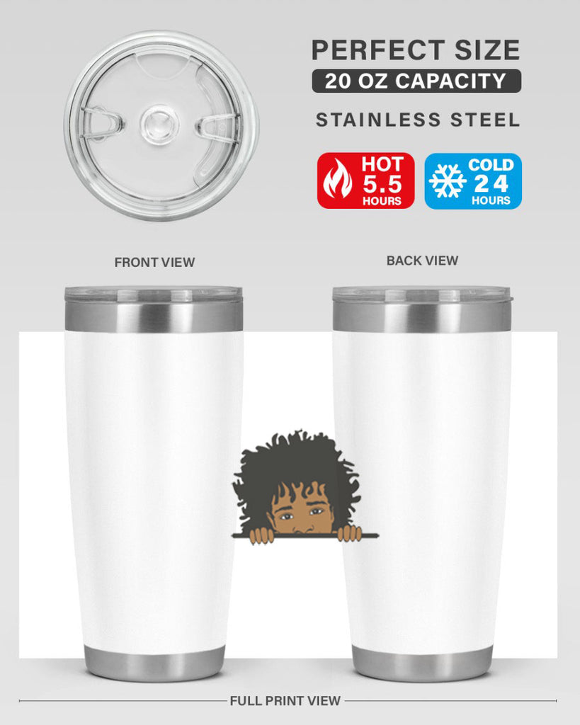 black boy 4#- black men - boys- tumbler